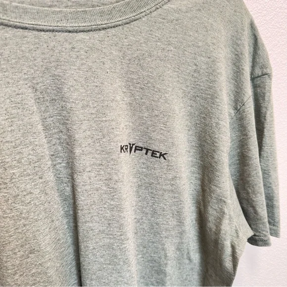 4/$20 Kryptek Men’s XL Green T-Shirt American Flag Hunting Outdoor Tee 0026 - Picture 4 of 7